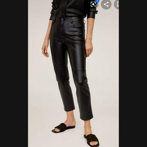 Mango faux leather stylish pants